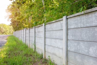 Concrete Fence Installation!